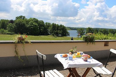 Ferienhaus am See mit Boot