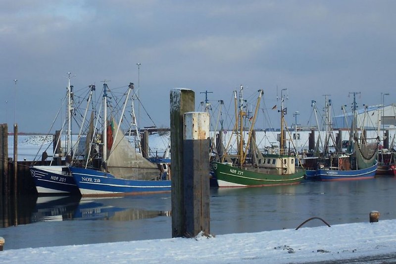 Fischerhafen im Winter