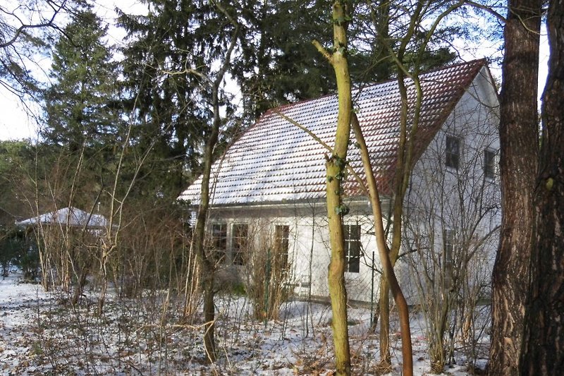 Ein Haus-Blick im Winter  