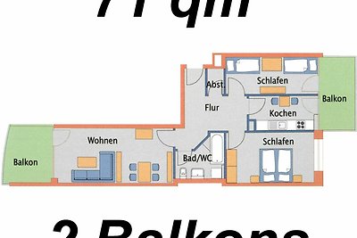 Haus Nordseebrandung FeWo A5.1