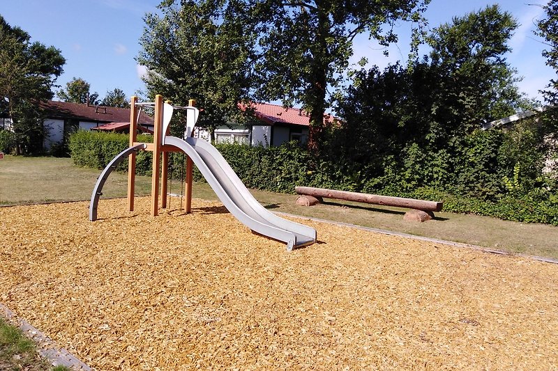 Various play equipment in the park