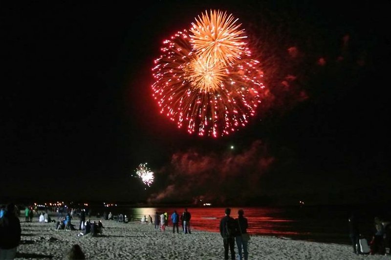 Feuerwerk zum Seebrückenfest