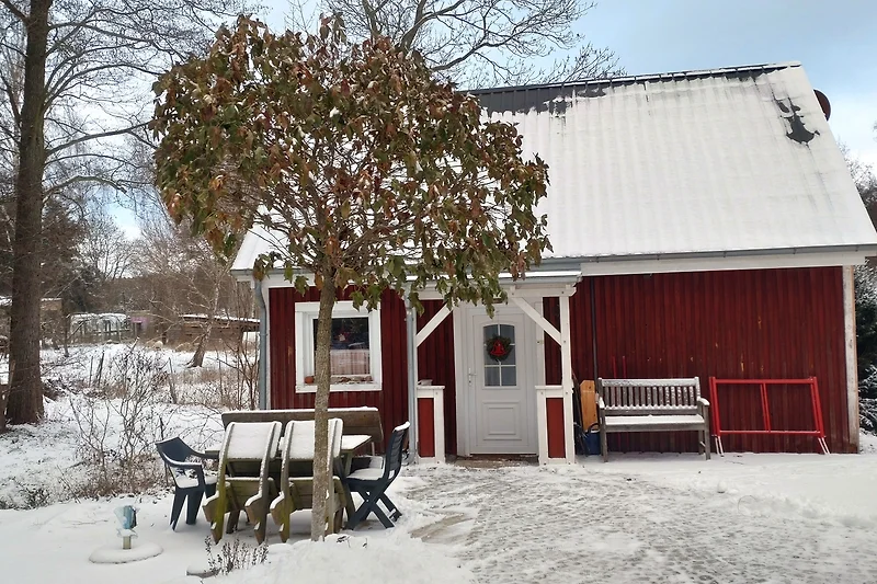Ferienhaus im Winter