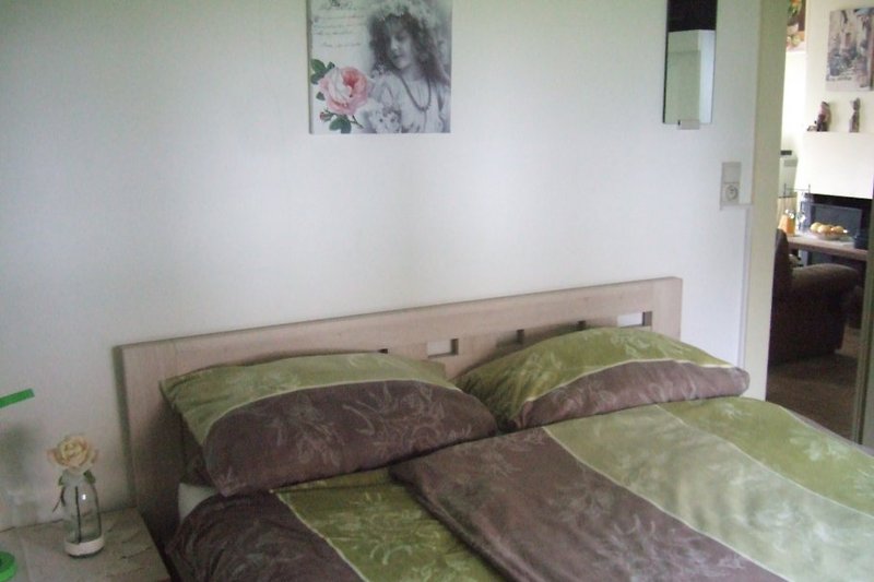 Schlafzimmer mit Doppelbett 160x200mtr.