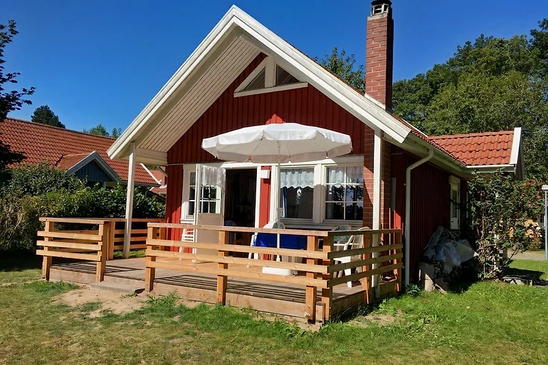 Zweeds huis aan het Krakower meer