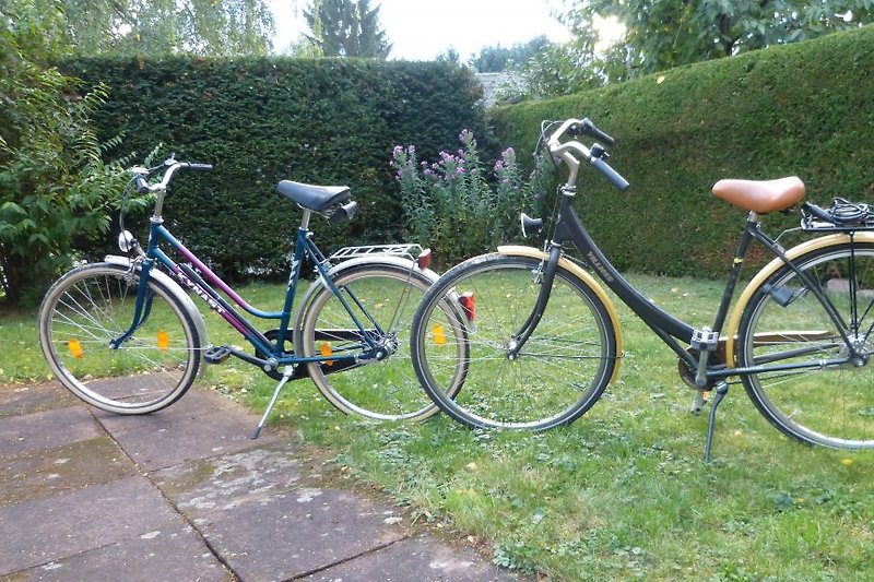 Zwei Fahrräder zur freien Verfügung