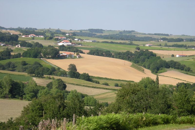 Het landschap van het dorp Bardos