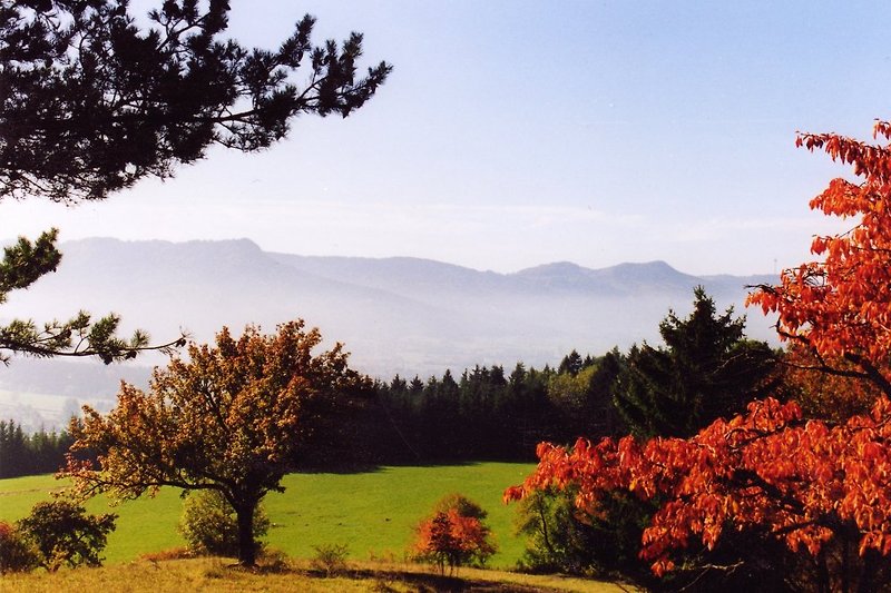 Blick vom Schwarzwald zur Schwäbischen Alb