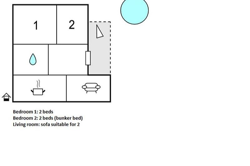 Apartment 1, ground floor, floor plan