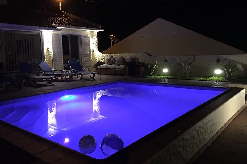 Pool at night