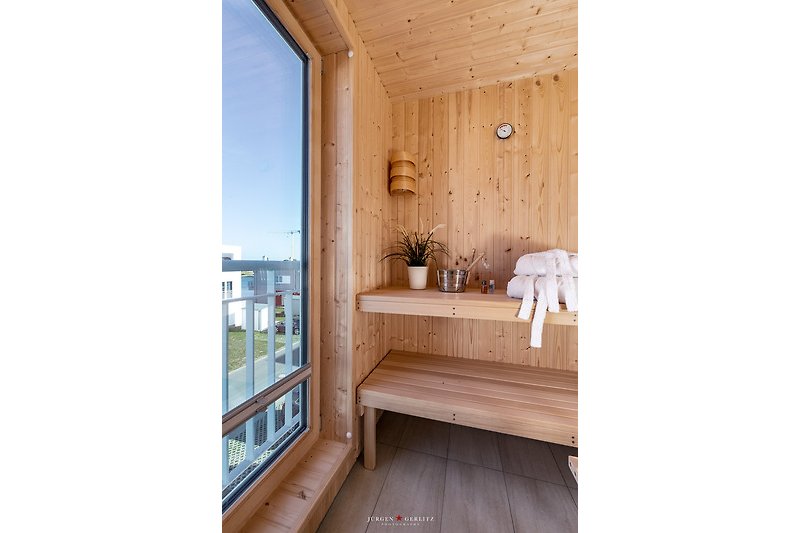 Sauna im Dachgeschoss