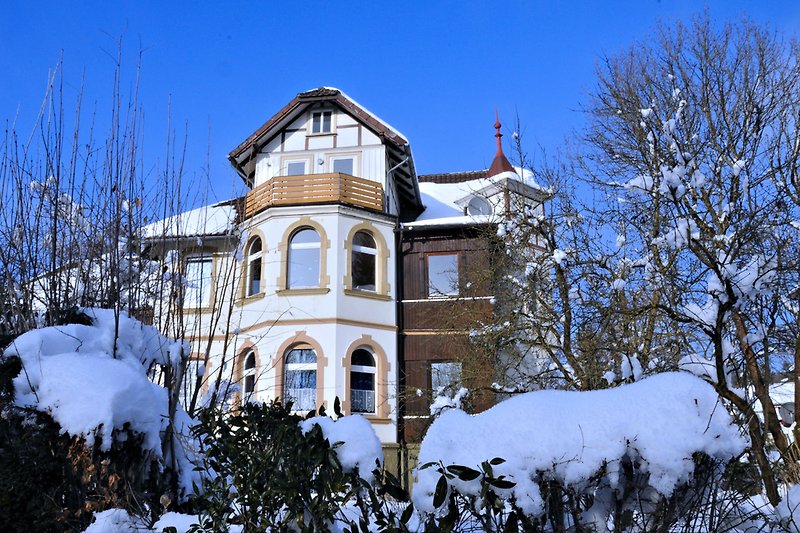 Die Villa im Winter