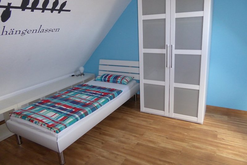 Schlafzimmer INSELBLICK mit 2 Einzelbetten