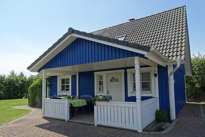 Blauw huis op de Noordzeedijk, open haard,