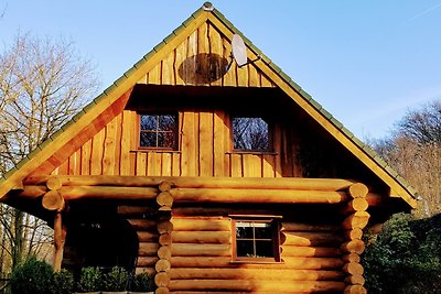 Maison en rondins Sauna, cheminée, 3 ch., chien