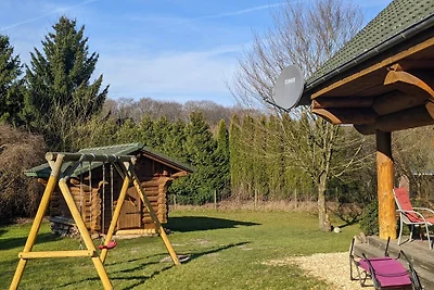 Blokhut sauna, open haard, 3 slaapkamers, hond