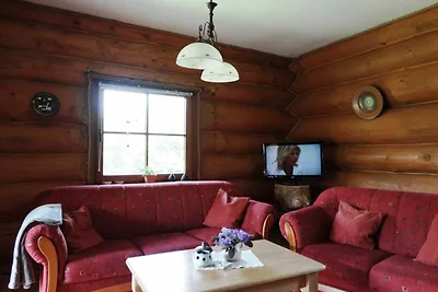 Blockhaus II mit Saunatonne, Kamin, großem eingezäunten Garten, 3 Schlafzimmer