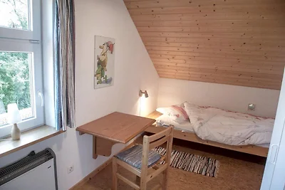 Blaues Sommerhaus am Meer