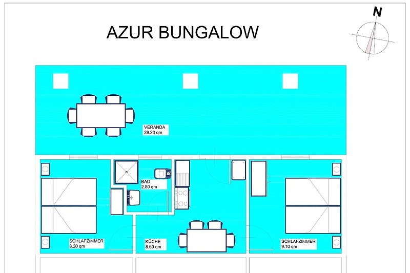 Plan de bungalow