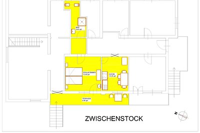gelb-Wohnung