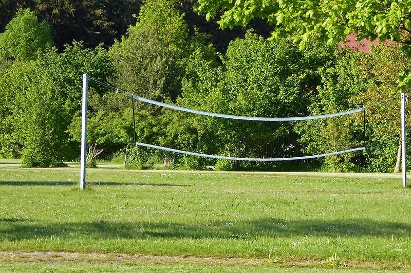 Und dieses Volleyballnetzt kann ebenfalls genutzt werden.