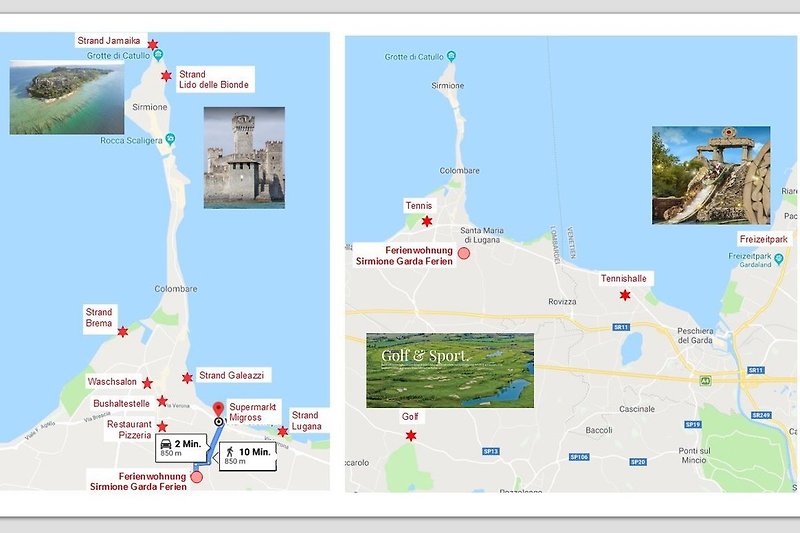 Sirmione die Perle des Gardasee in Sirmione - Firma Sirmione Garda