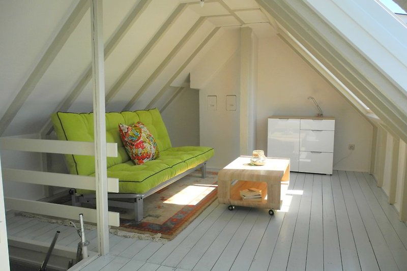 Attic with bed