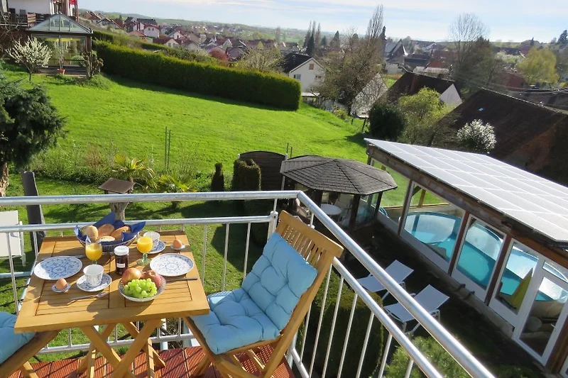 Balkon Fewo Hortensie