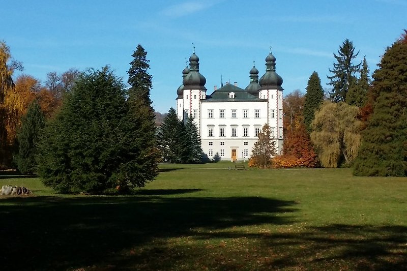 Schlosspark in Vrchlabí 9km ab Haus 