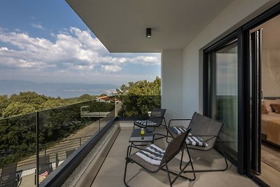 Villa Aris mit beheiztem Pool & Meerblick