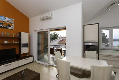Ferienwohnung Soline mit Meerblick