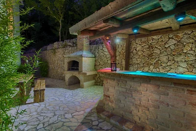 Villa con piscina riscaldata