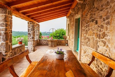 Ferienhaus Prevolt mit privatem Pool und Meerblick