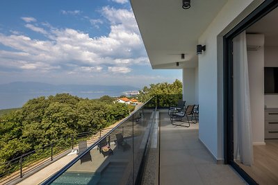 Villa Aris mit beheiztem Pool & Meerblick