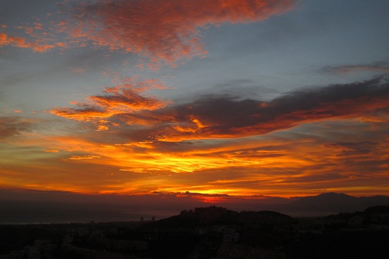 Sonnenuntergang Richtung Marbella