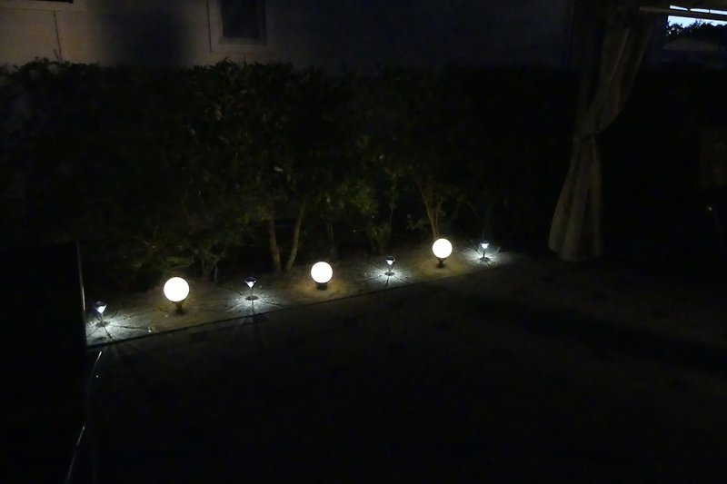 Terrasse bei Nacht