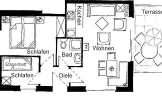 apartman za odmor Obiteljski odmor Wyk