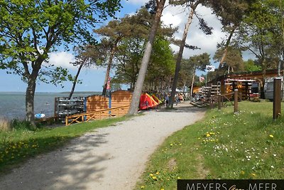 Blaues Ferienhaus am Strand...