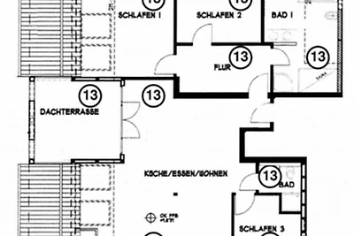 6 Pers. Ferienwohnung 13 Villa Celia Sellin