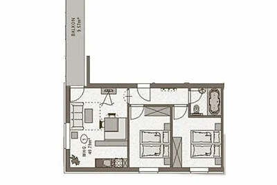 Appartement Nr. 3