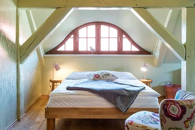 Reetgedecktes Fachwerkhaus, Kamin, Ruderboot,...