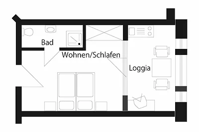 Doppelzimmer Komfort mit Meerblick