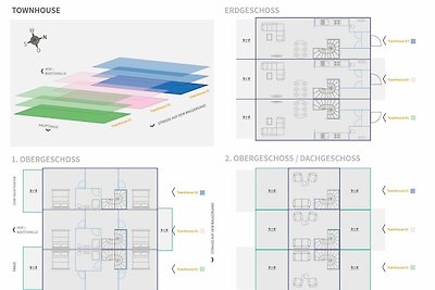 Townhouse über 3 Etagen, Dachterrasse, Hundef...