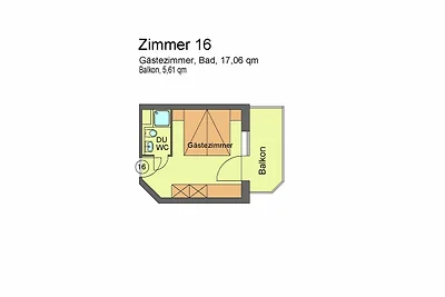 Komfortdoppelzimmer Nr. 16