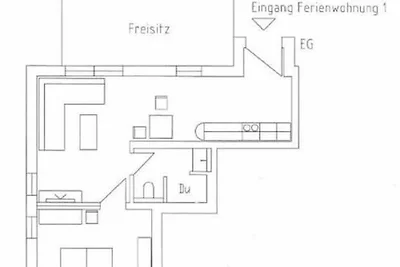 Kleeblatt Wohnung Orange