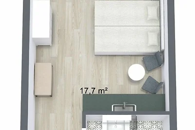 Studio Apartment (ohne Sauna)