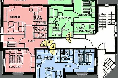 Ferienwohnung 6 - OG 2 Gartenseite