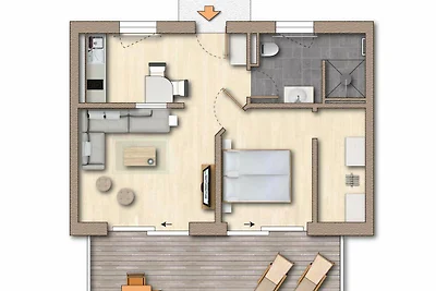 Apartamento Vacaciones familiares Rankwitz