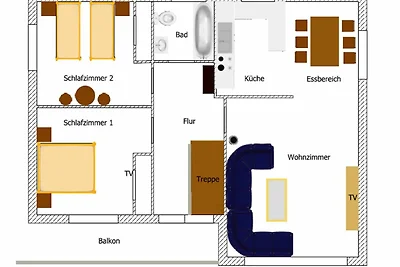 Ferienwohnung 1 Obergeschoss