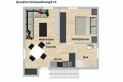 Feriendorf Bakenbergresidenz Wohnung B44
